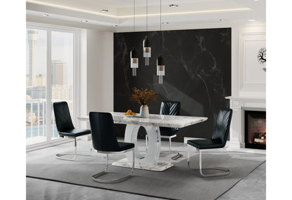 Jordyn Black DINING TABLE + 4 DC