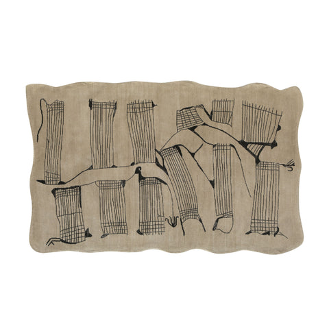 Delphine Orleans Natural Hand Tufted Wool Area Rug 5'X8' - image 3