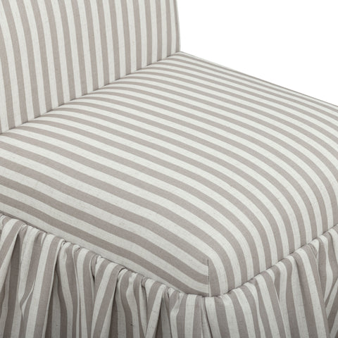 Colette Laurent Striped Performance Linen Skirted Dining Chair - image 6
