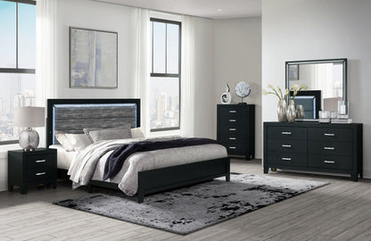 Amanda Black KING BED GROUP