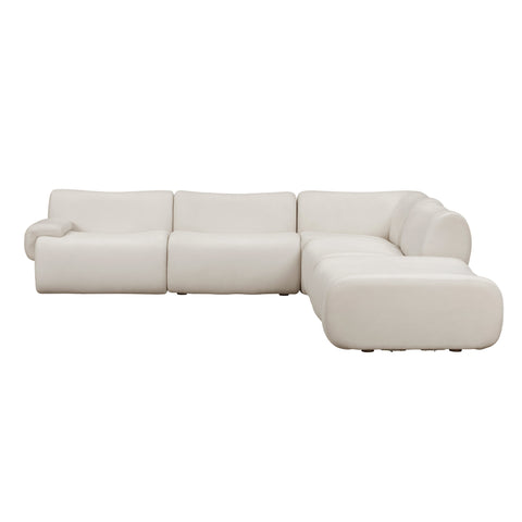 5-Piece Contract-Grade Upcycled Fabric Modular Sectional - image 2