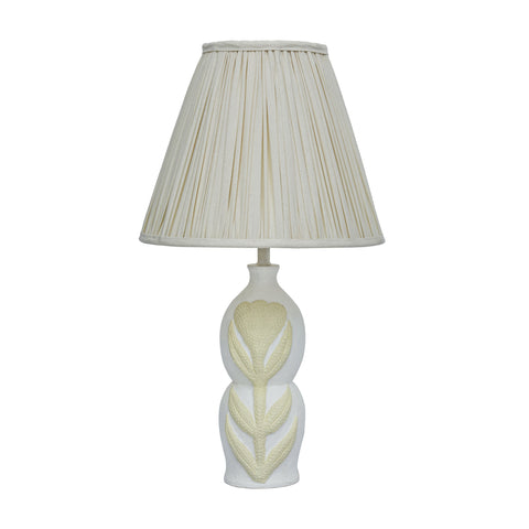 Arielle Fontaine Curved Papier Mache Flower Pleated Table Lamp - image 3