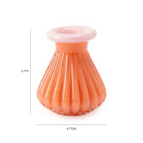 Amelie StClair Orange Glass Vase - image 3