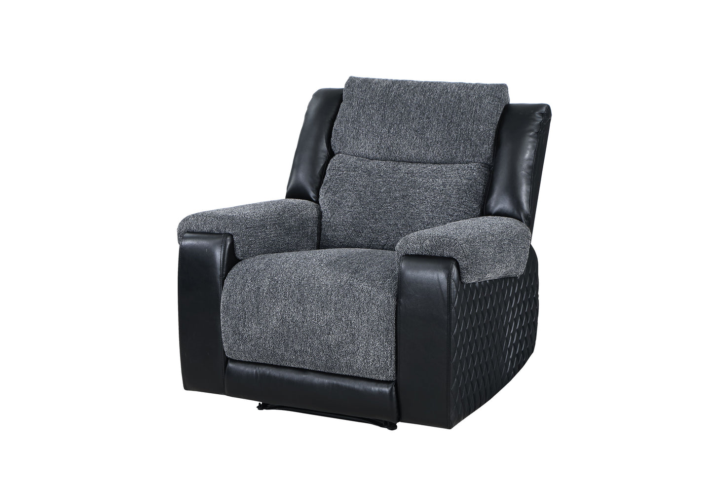 dawn grey/black recliner