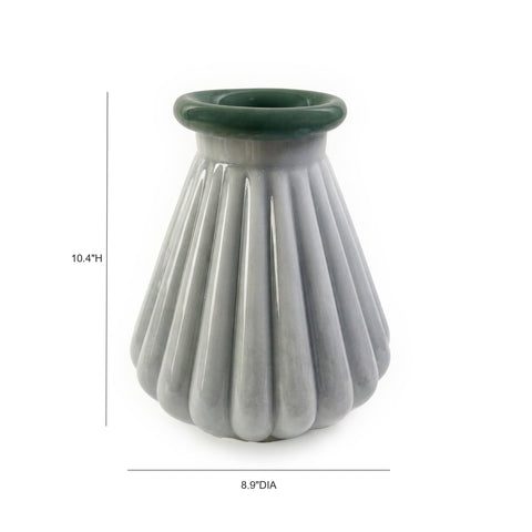 Amelie StClair Seafoam Green Glass Vase - image 3