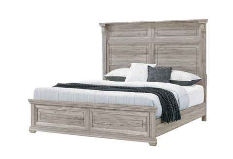 Alex Natural Non-Storage,Tatum Natural Panel Bed KING BED W/ OUT STORAGE
