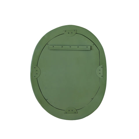 Anais Ravenna 22"X28" Ribbed Forest Green Fiberglass Thick Wall Mirror - image 5