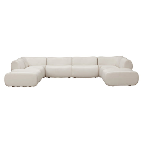 8-Piece Contract-Grade Upcycled Fabric Modular U-Sectional - image 2