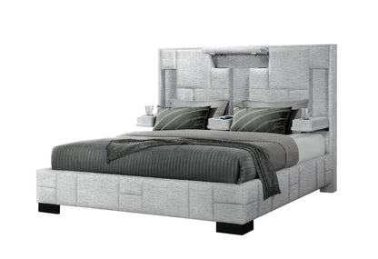 Amy Grey no wood trim QUEEN BED NO WOOD TRIM