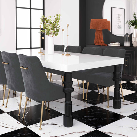 Solene Beaumont Performance Velvet Dining Chair - image 7