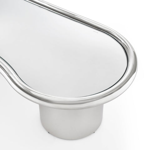 Leonie StClair 51" Chrome Coffee Table - image 3