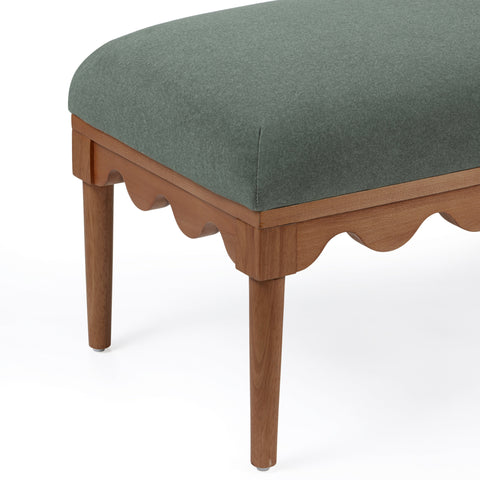 Sabine Provence 56.5" Performance Vegan Mohair Bench - image 3