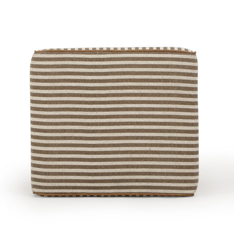 Giselle Castaigne Square Cotton Jute Ottoman - image 4