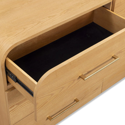 Estelle Navarre 62" Ash 6-Drawer Dresser - image 6