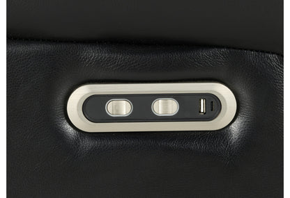 Dean Blanche Charcoal/Blanche Black Power POWER RECLINING LOVESEAT