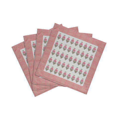 Leonie Como Cotton Canvas Printed Napkins - Set of 4 - image 4