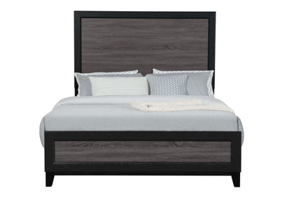 Anthony Grey/Black QUEEN BED