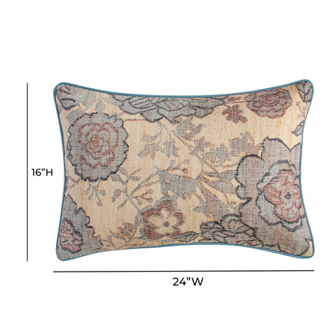 Elodie Valois 24"X16" Cotton Accent Pillow in Spring Florals - image 5