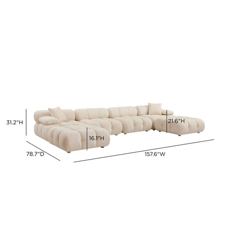 Leonie Castaigne 6-piece Performance Modular U-Sectional - image 5