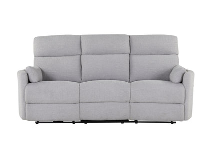 Clara Fluffy Grey POWER RECLINING SOFA
