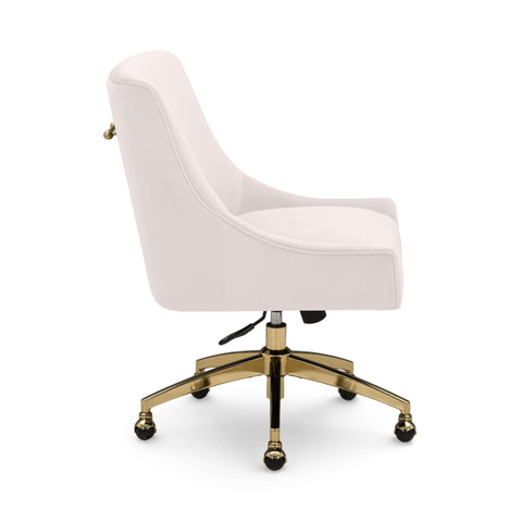 Solene Beaumont Performance Velvet Office Swivel Chair - image 3