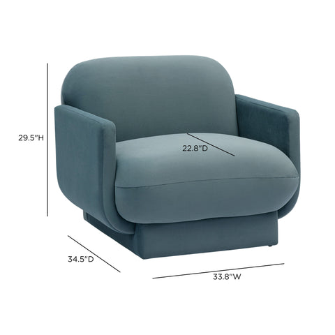 Delphine Beaumont Performance Velvet Accent Chair - image 6