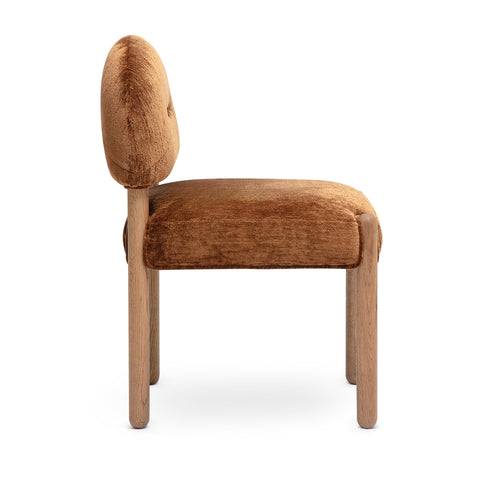 Celeste Castaigne Thick Performance Chenille Arched Back Dining Chair - image 4