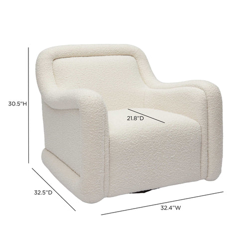 Giselle Chantilly Performance Swivel Chair - image 7