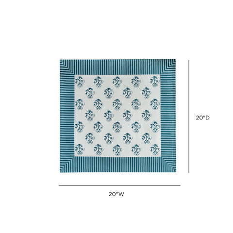 Leonie Como Cotton Canvas Printed Napkins - Set of 4 - image 5