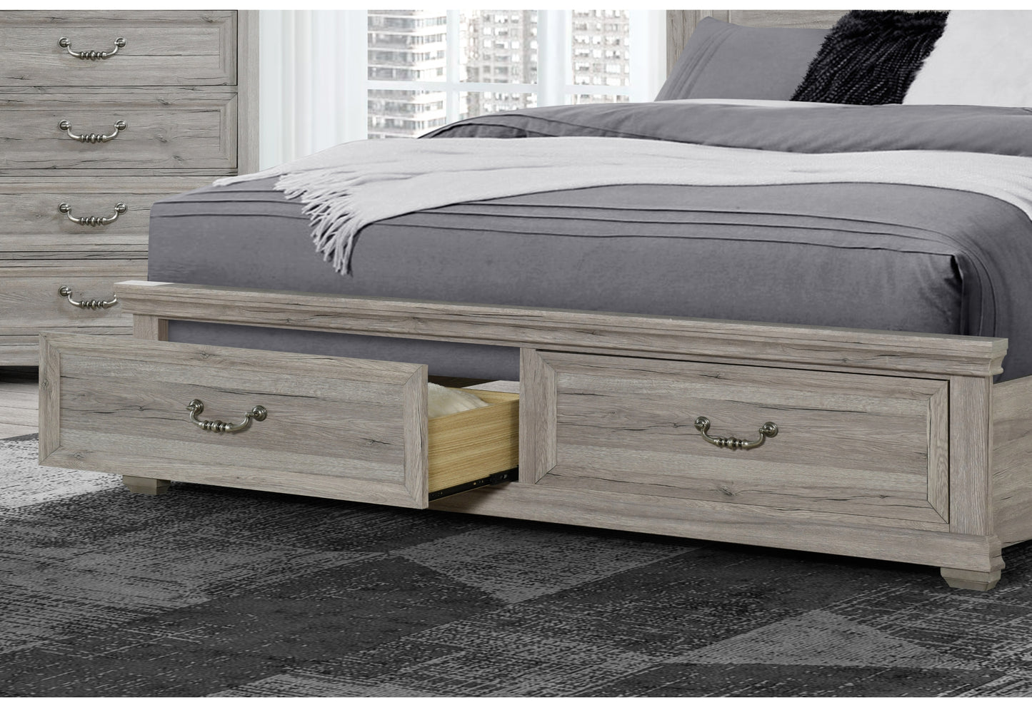 alex natural storage,tatum natural panel bed king bed storage