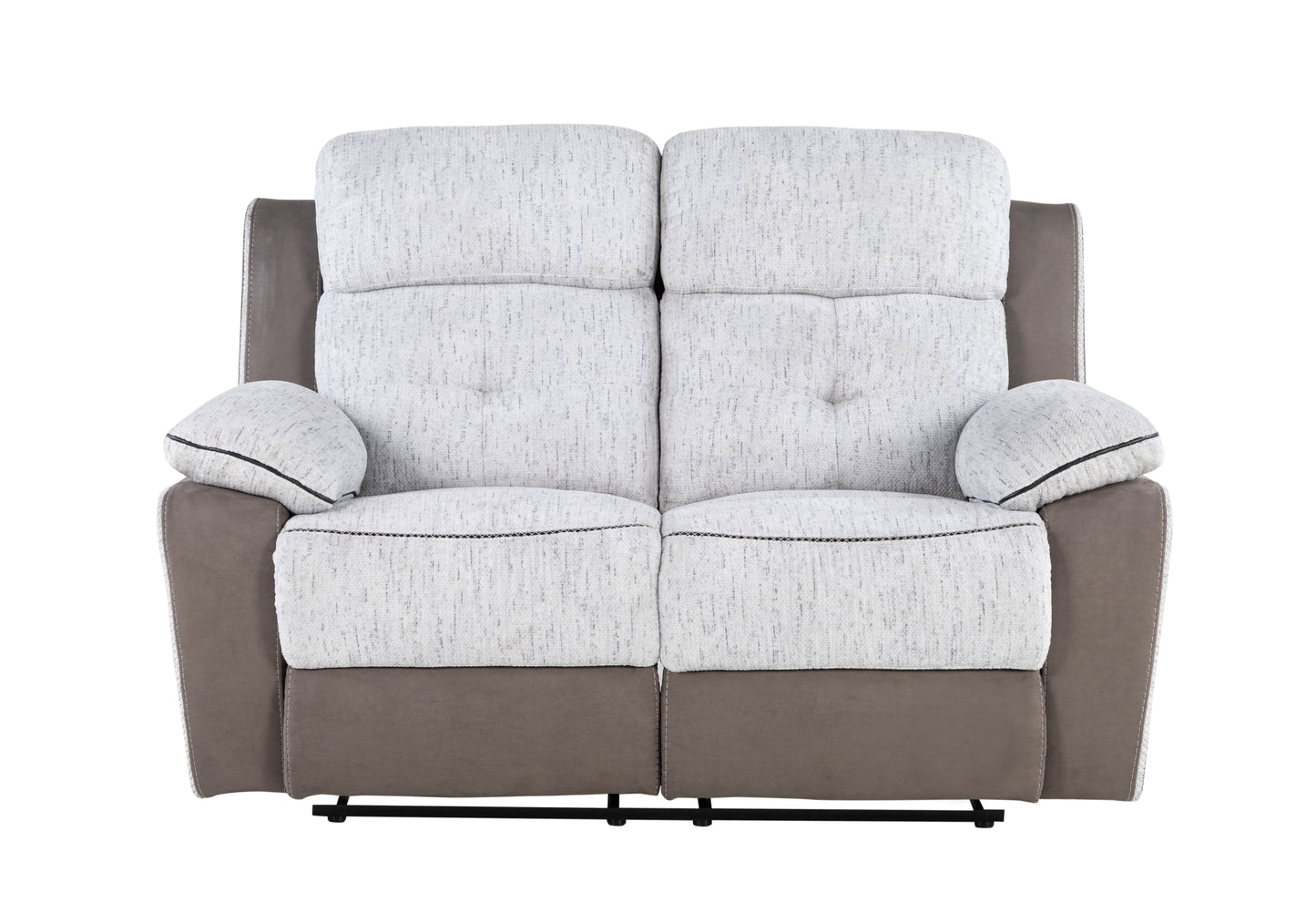 dean bryson grey reclining loveseat
