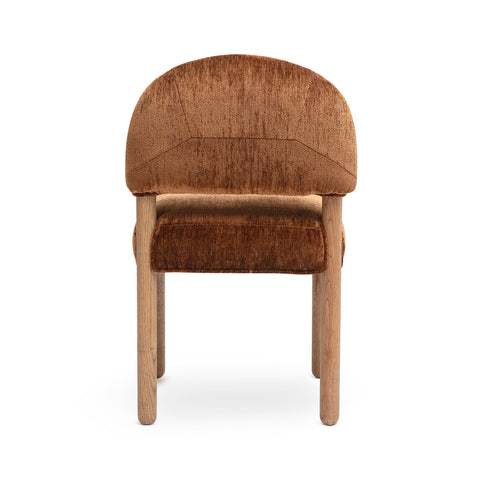 Celeste Castaigne Thick Performance Chenille Arched Back Dining Chair - image 5