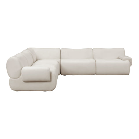 5-Piece Contract-Grade Upcycled Fabric Modular L-Sectional - image 6