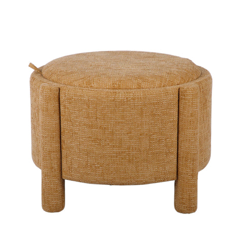 Amelie Capri Railroad Chenille Storage Stool With Reversible Tray Top - image 1