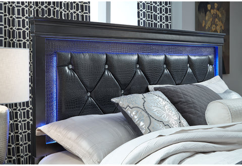 Amber Grey QUEEN BED WITH LED