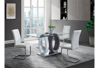 Oscar White DINING TABLE + 4 DC
