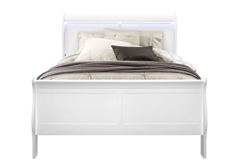 James White FULL BED WITH LED