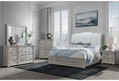 Alex Natural,Rowan/Tatum Natural Storage KING BED GROUP STORAGE