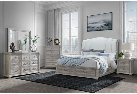 Alex Natural,Rowan/Tatum Natural Storage KING BED GROUP STORAGE