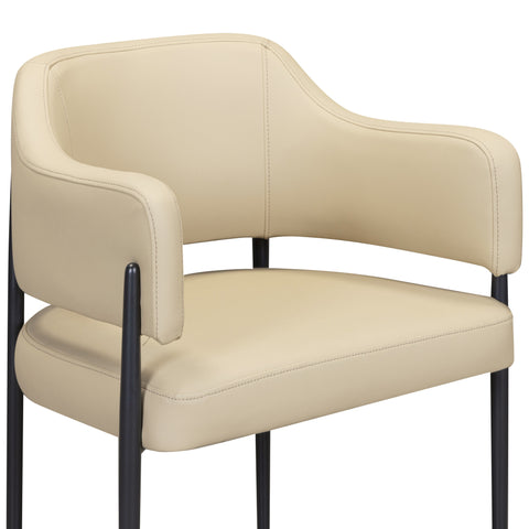 Odette Sorrento Contract-Grade Vegan Leather Dining Chair - image 3