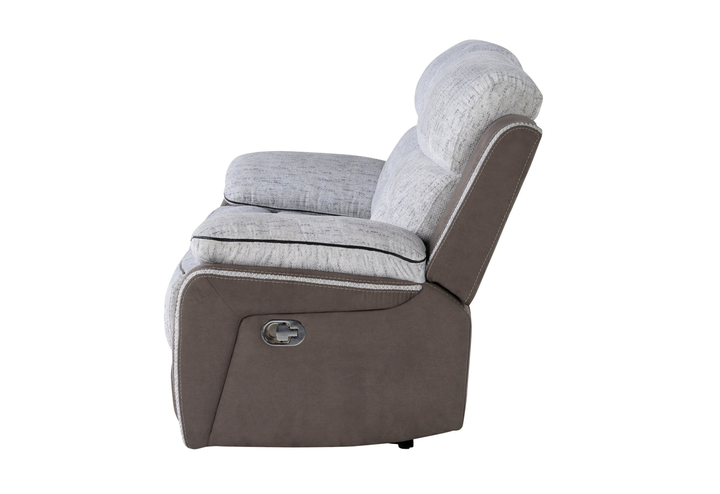 dean bryson grey reclining loveseat