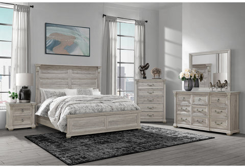 Alex Natural,Rowan/Tatum Natural Non-Storage,Tatum Natural Panel Bed QUEEN BED GROUP W/ OUT STORAGE
