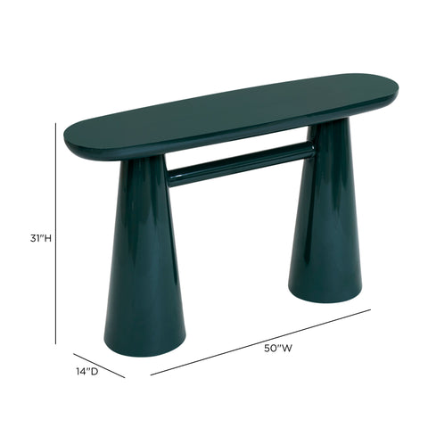 Giselle Beaumont 50" Glossy Lacquer Console Table - image 9
