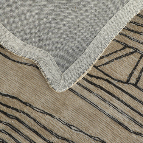 Amelie Devereux Natural Hand Tufted Wool Area Rug 5'X8' - image 4