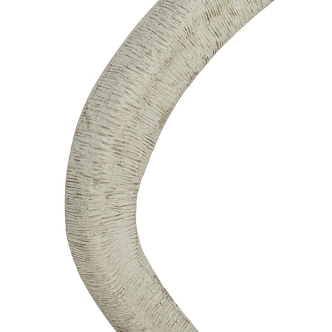 Anais Ravenna 35"X31" Ribbed Faux Stone Wall Mirror - image 4