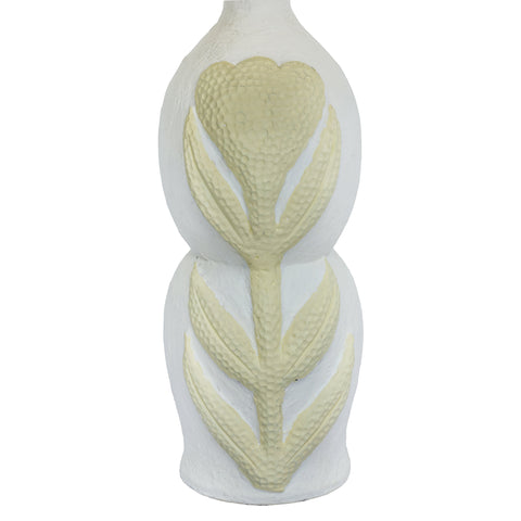 Arielle Fontaine Curved Papier Mache Flower Pleated Table Lamp - image 4