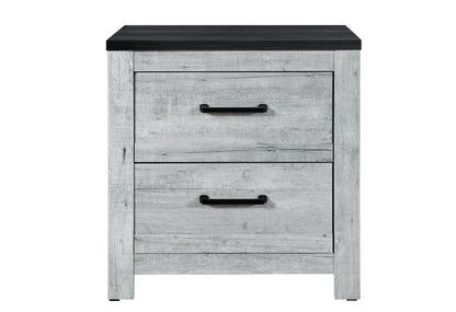 Amir Grey Wash/Charcoal NIGHTSTAND