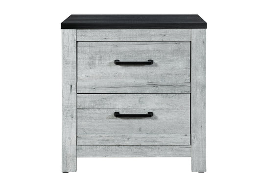 Amir Grey Wash/Charcoal NIGHTSTAND