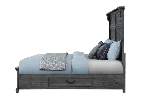 Alex Grey,Rowan/Tatum Grey Storage,Tatum Grey Panel Bed KING BED GROUP STORAGE