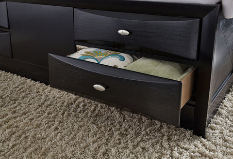 April Black KING BED